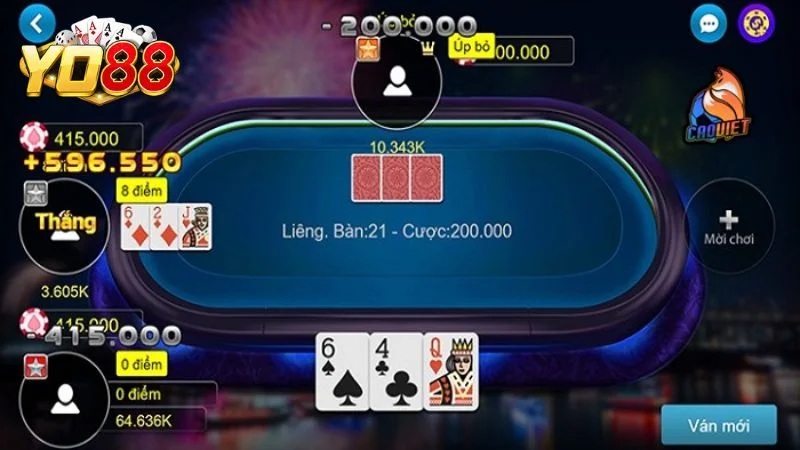 Cách tính điểm trong game bài liêng