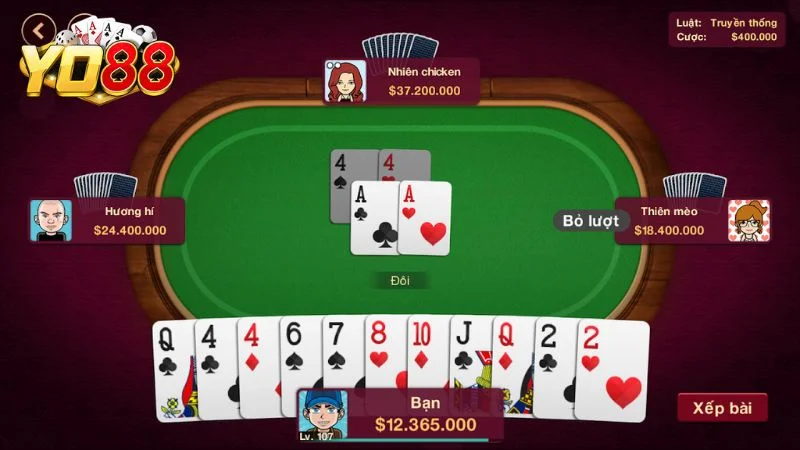 Luật chặt bài khi chơi Tiến lên miền Nam