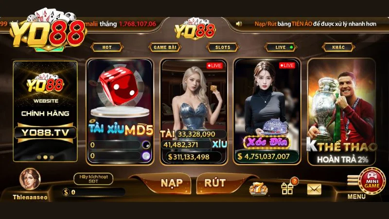 Tổng quan về game tài xỉu livestream Yo88